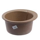Мойка кухонная из камня GRANMILL 19, d=440 мм, глубина 18 см, терракотовая - фото 39038930