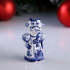 Сувенир «Корова Маруся», 8 см,  гжель - Фото 1