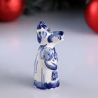 Сувенир «Корова Маруся», 8 см,  гжель - Фото 2