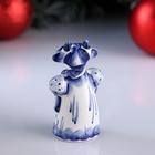 Сувенир «Корова Маруся», 8 см,  гжель - Фото 3