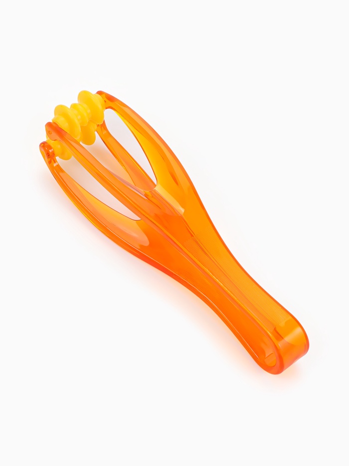 Массажёр для пальцев рук, 14.5×3.8×3.2 см, 2 ролика, оранжевый