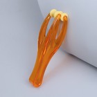 Массажёр для пальцев рук, 14,5 × 3,8 × 3,2 см, 2 ролика, цвет оранжевый - фото 8224250