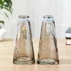 Ваза для цветов «Волшебные мгновения», дымка, 210 мл, d=3.5 см, 7.5(дно)×15 см, стекло, МИКС - Фото 2