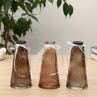 Ваза для цветов «Волшебные мгновения», дымка, 210 мл, d=3.5 см, 7.5(дно)×15 см, стекло, МИКС - Фото 3