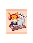 Тетрадь 48 листов в клетку, Calligrata «Лисички», серые листы, МИКС - Фото 12