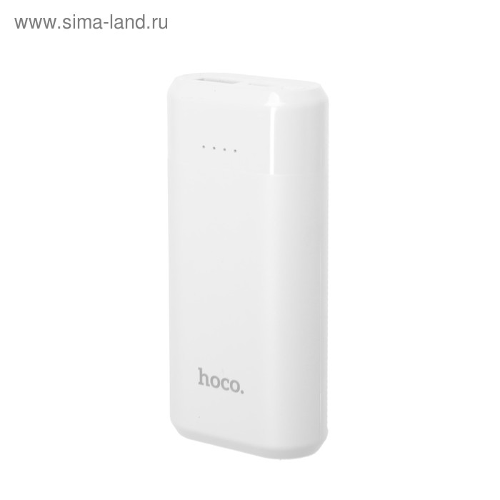 Внешний аккумулятор Hoco B35A Entourage, 5200 мАч, 1 А, USB/microUSB, белый - Фото 1