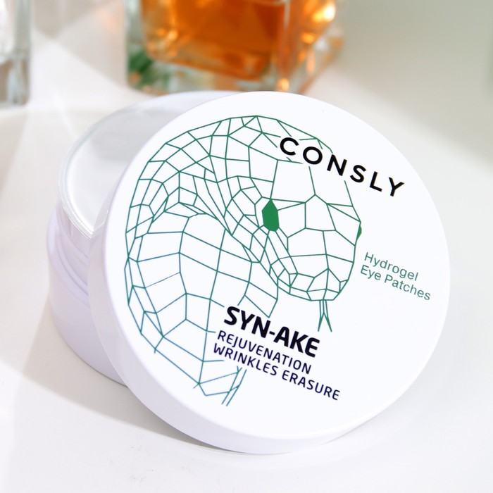 Гидрогелевые патчи для области вокруг глаз Consly, с пептидом Syn-Ake, 60 шт. 19913