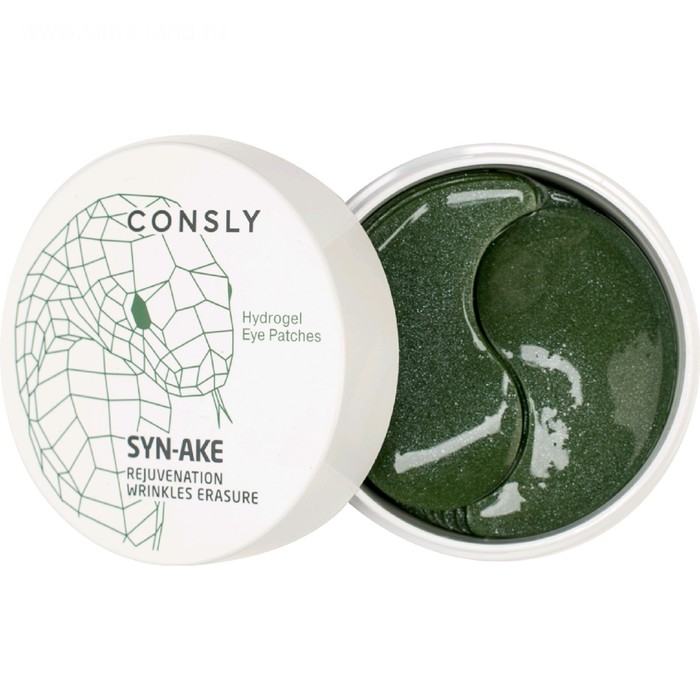 Гидрогелевые патчи для области вокруг глаз Consly, с пептидом Syn-Ake, 60 шт. 19913