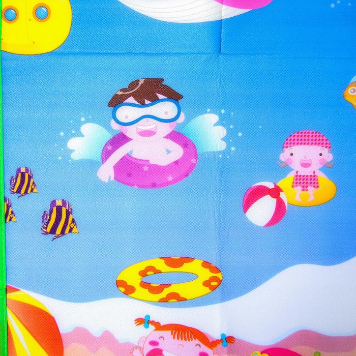 Игровой коврик для детей на фольгированной основе «Море и пляж», размер 180х150x0,5 см, Крошка Я - фото 1889448920