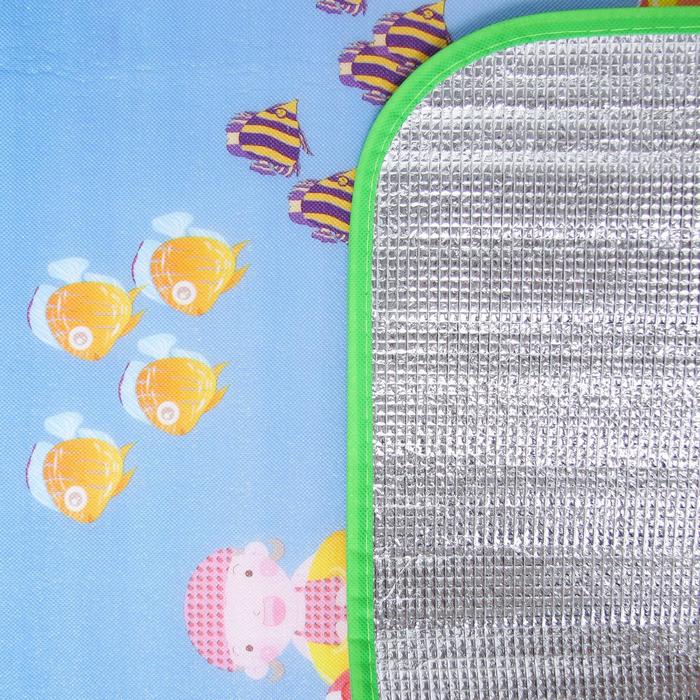 Игровой коврик для детей на фольгированной основе «Море и пляж», размер 180х150x0,5 см, Крошка Я - фото 1889448922