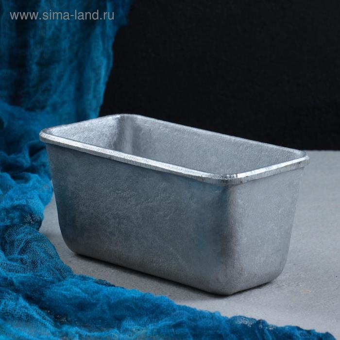 Форма хлебопекарная прямоугольная 16*8*7,5см - Фото 1
