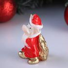 Свеча декоративная "Бычок- Дед Мороз", микс, 6×6,5×10 см - Фото 2