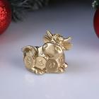 Свеча декоративная "Золотой бычок", золотая, 6×4,5×6 см - Фото 1