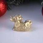 Свеча декоративная "Золотой бычок", золотая, 6×4,5×6 см - Фото 3