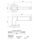 Комплект ручек «АЛЛЮР АРТ ПОЛО» SC/CP (1592), мат.хром, хром - Фото 2