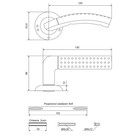 Комплект ручек «АЛЛЮР АРТ» «ФОСТЕР» AB (1600), цвет античная бронза - Фото 2