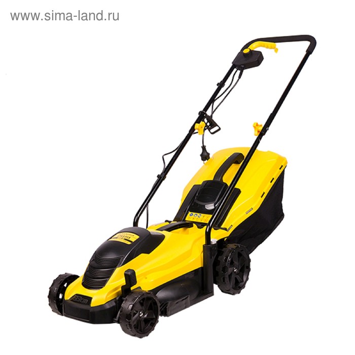 Газонокосилка электрическая CHAMPION EM3313, 1300 Вт, шир./выс. 330/25-65 мм, 35 л - Фото 1