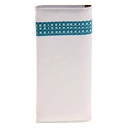 Кошелек молодёжный "Мишка" 2 отдела, отдел для визиток, морская волна с белым - Фото 2