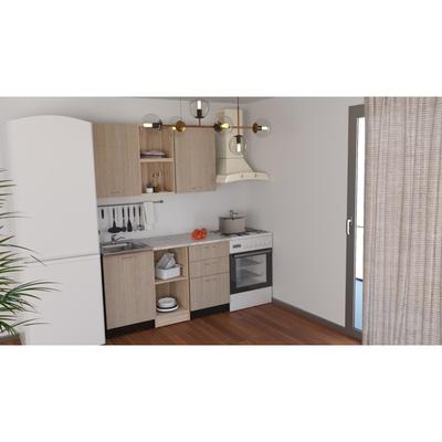 Кухонный гарнитур прямой «Надежда медиум 4», 1400 мм, цвет карамель/венге