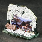 Сувенир-скол "Медведи", змеевик, каменная крошка, микс - фото 318321412
