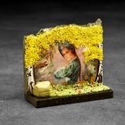 Сувенир-скол "Царица", змеевик, каменная крошка - фото 7626165