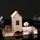 Чайный домик "Просторный со двором", с салфетницей/конфетницей, местом для солонки/перечницы - Фото 2