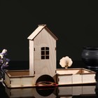 Чайный домик "Просторный со двором", с салфетницей/конфетницей, местом для солонки/перечницы - фото 7082449