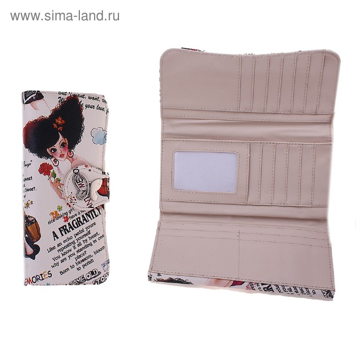 кошелёк жен 10-01-13 Модница 19*10*1,5см 3отд+д/кредиток - Фото 1