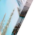 Модульная картина "Горное озеро" (3-35х35) 35х105 см - фото 8901704