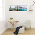 Модульная картина "Горное озеро" (3-35х35) 35х105 см - фото 8901706