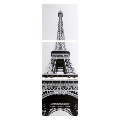 Модульная картина "Эйфелева башня" (3-35х35) 35х105 см