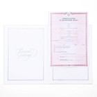 Свидетельство о заключении брака «Белое с кристаллами» тиснение - Фото 5