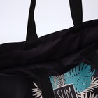 Сумка шоппер SUMMER, 43х10х34 см, отд без молнии, без подкладки, цвет чёрный - Фото 6