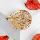 Брошь «Гранат», цвет красный в золоте - Фото 2