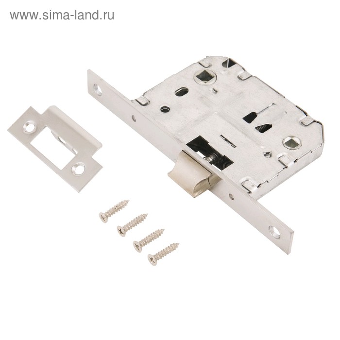 Защёлка «АЛЛЮР АРТ» L7050S CP, без ручек с фиксатором, планка 18 мм, цвет хром - Фото 1