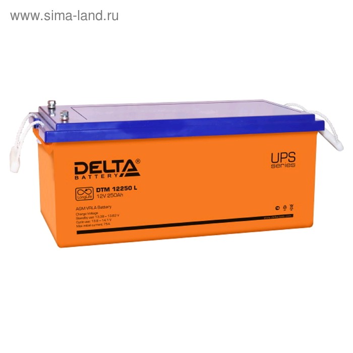Аккумуляторная батарея Delta DTM 12250 L, 12 В, 250 А/ч - Фото 1