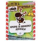 Табличка на присоске «Крепче за шоферку держись» - Фото 3