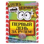 Табличка на присоске «Первый день за рулём» - Фото 3