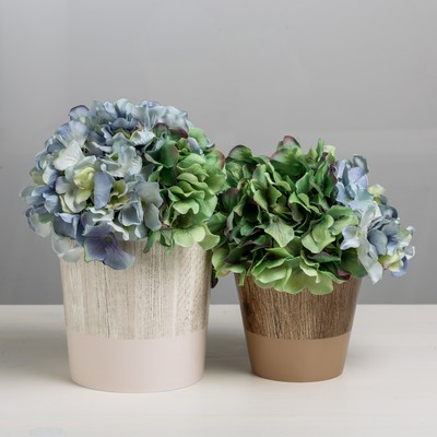 Набор кашпо для цветов 2 в 1 «Дерево», 0,8 и 1,6 л, 11 х 12 и 14 х 14 см