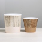 Набор кашпо для цветов 2 в 1 «Дерево», 0,8 и 1,6 л, 11 х 12 и 14 х 14 см - Фото 3