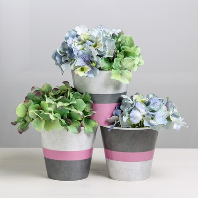 Набор кашпо для цветов 3 в 1 «Лофт», 0.8 л, 11×12 см