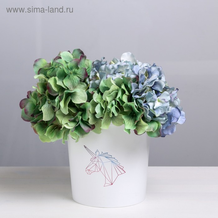 Кашпо для цветов «Единорог», 1,6 л, 14 х 14 см