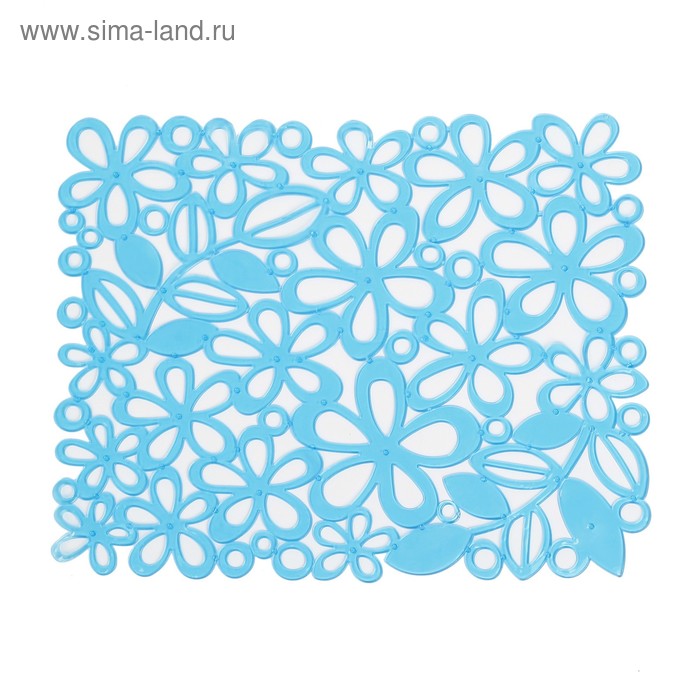 Решётка в раковину «Цветы», 24×30 см, резной, цвет МИКС - Фото 1