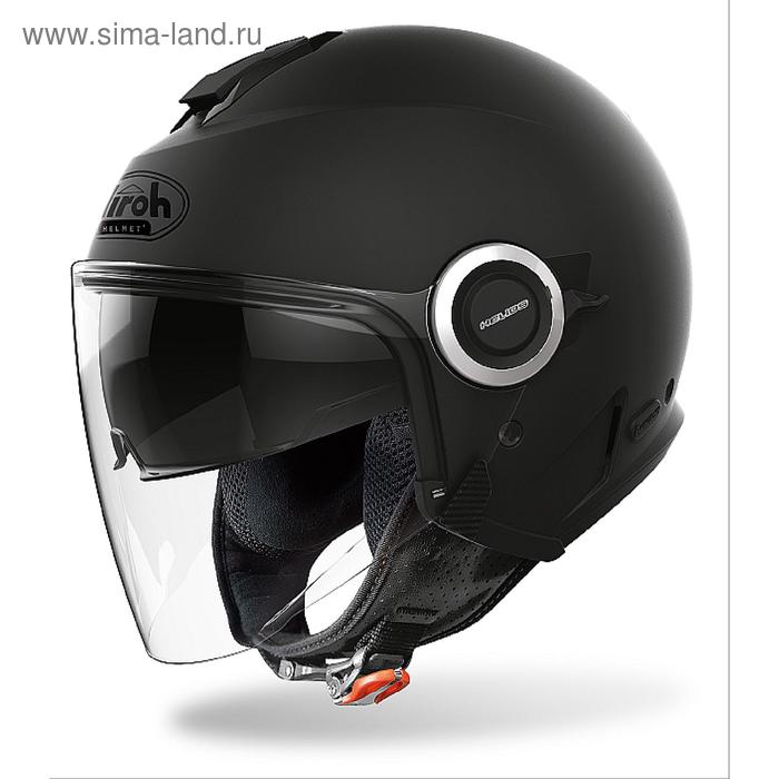 Шлем открытый HELIOS, матовый, размер S, чёрный - Фото 1