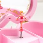 шкатулка музыкальная розовая с Принцессой 19х16х6 см - Фото 2