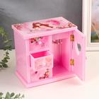 Музыкальная шкатулка «Шкафчик модницы», пластик, 18×18×12 см - Фото 5