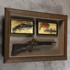 Изделие сувенирное в раме: ружье, мушкет, нож 80х48 см - Фото 2