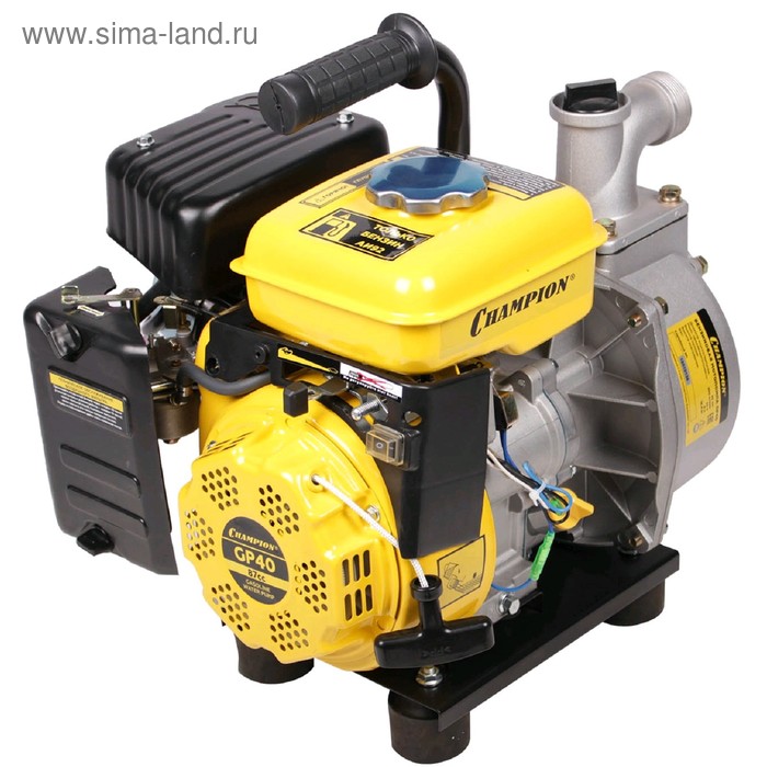 Мотопомпа бензиновая CHAMPION GP40, 4Т, 2.4 л.с., 1800 Вт, d=40 мм, 300 л/мин, 8/22 м