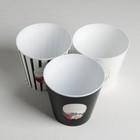 Набор кашпо 3 в 1 Beautiful, тиснение, 0,8 л, 11 х 12 см - фото 804286874