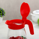 Кувшин «Пионы», стеклянный, 1.5 л, с крышкой - фото 24233333